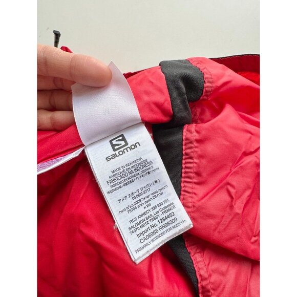 SALOMON Speed AdvancedSkin Dry Red Nylon Ripstop Ski Shell Jacket, Size M - Picture 16 of 16